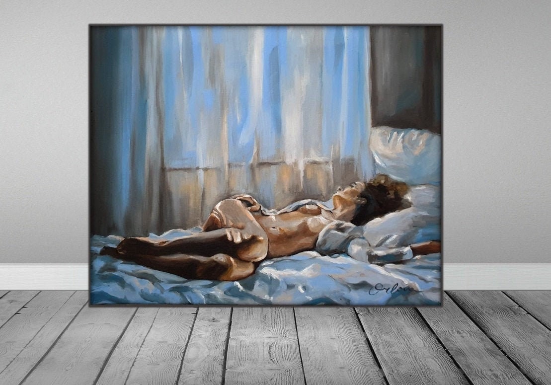 Painting Porn Art - Nude Figure Art Erotic Painting Above Bed Art Sex Wall Art - Etsy Australia