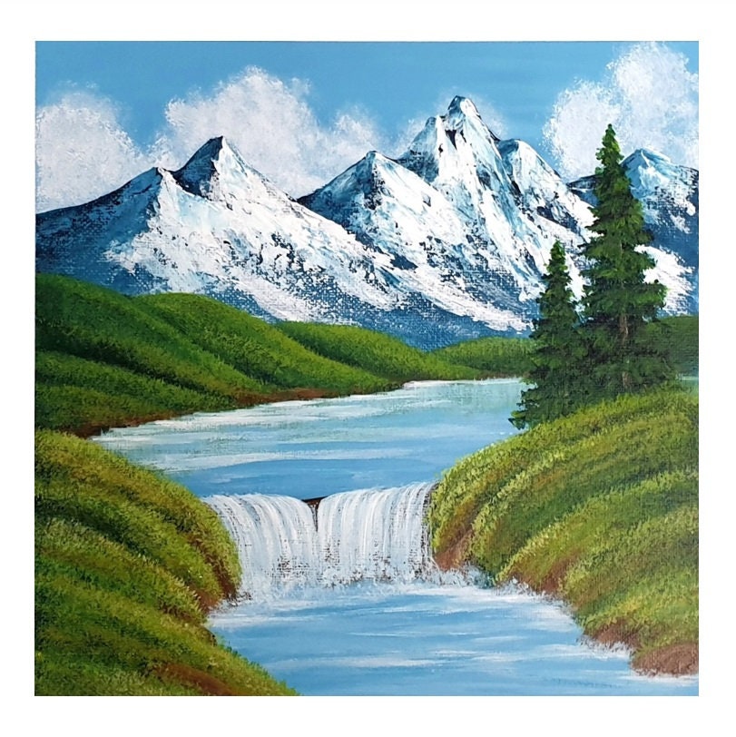 Blue Ridge Appalachian Mountains Painting Smoky Mountain Etsy