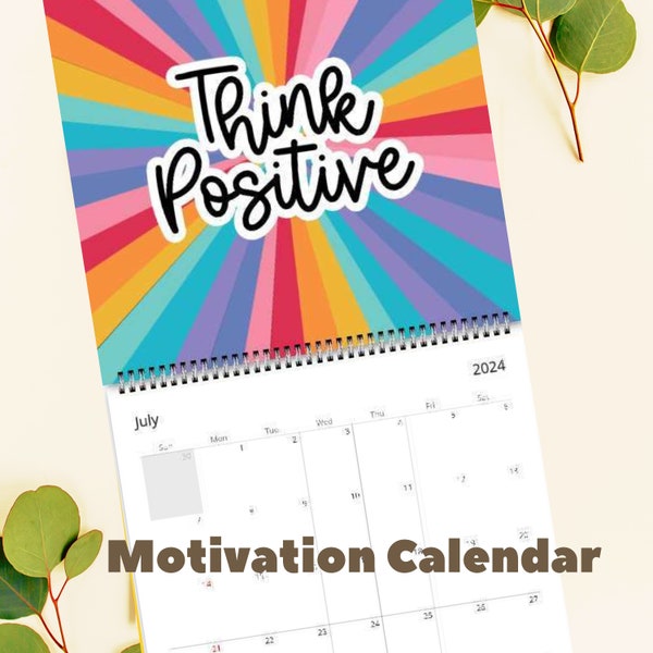 Black Motivational Desk Calendar Etsy