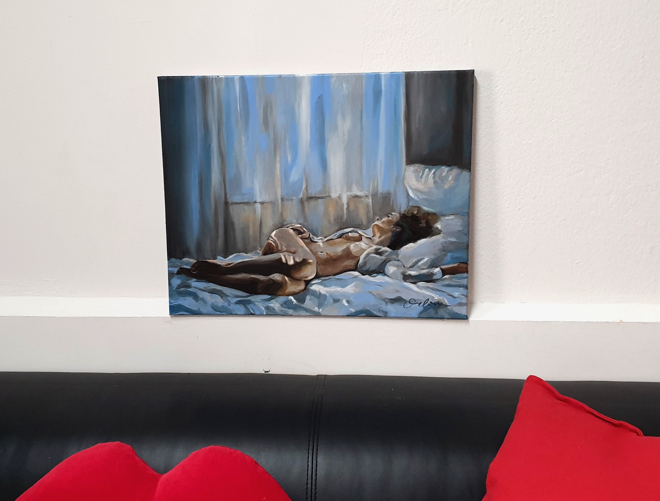 Nude figure art erotic painting Above Bed Art Sex Wall Art nude porn art naked women painting on canvas Bedroom Decor Boudoir painting