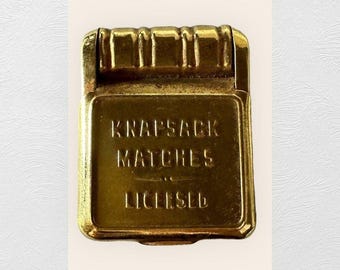 Vintage Knapsack Matches Box United Machine and Supply Co. KY
