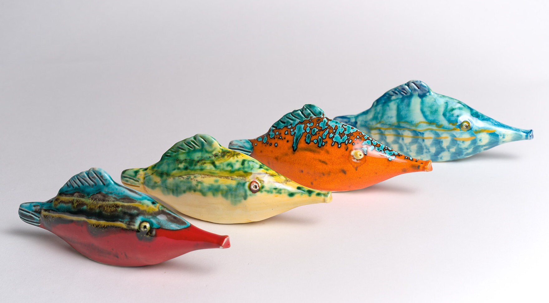 Poisson Flute en Céramique