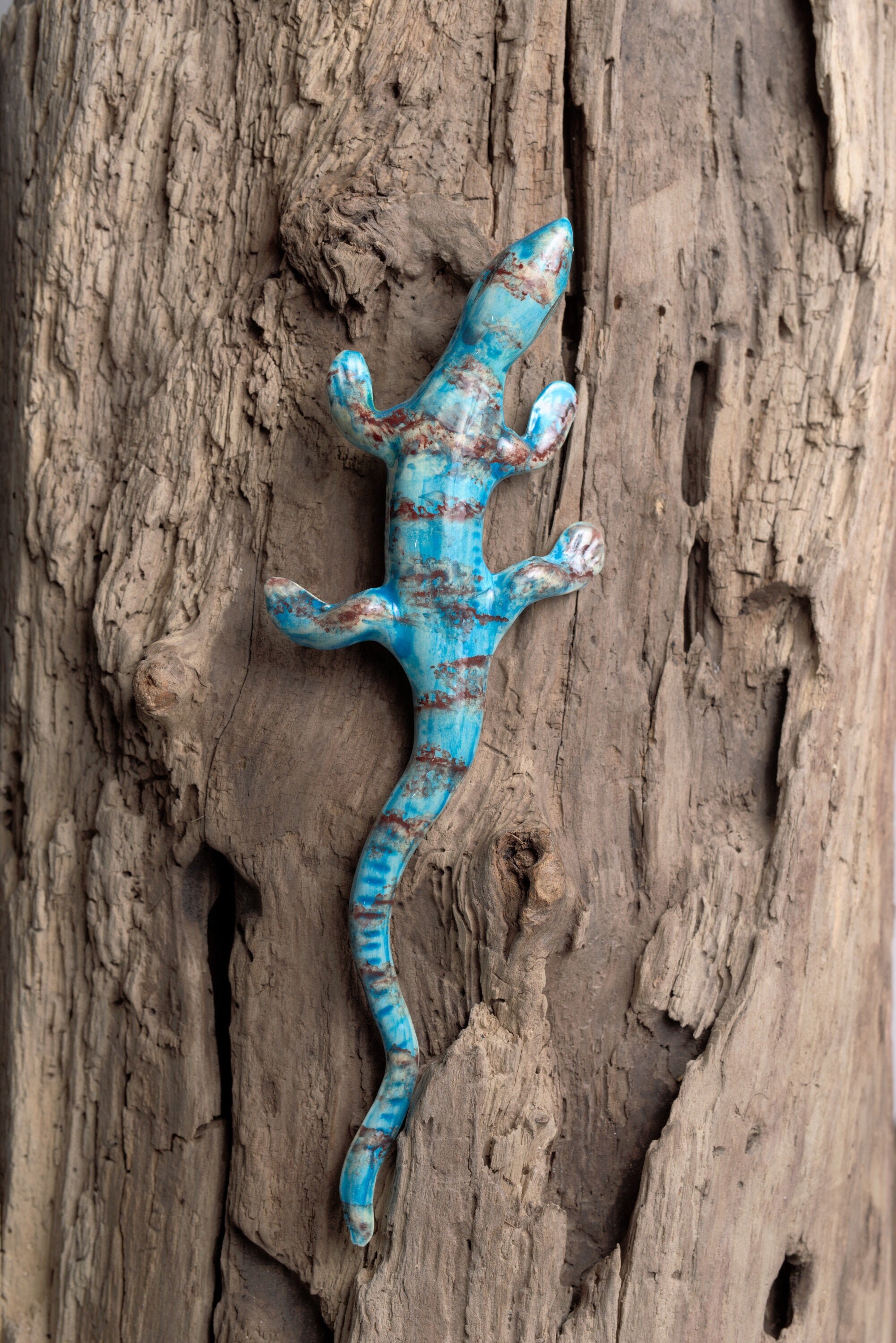 Lézard Céramique à Accrocher