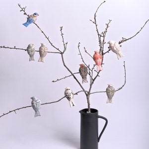 pastel colored ceramic bird