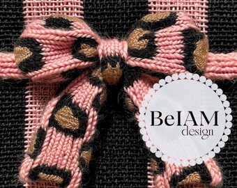 Leopard Print Bow Seamless Pattern: Custom Fabric Tile (Digital Paper)