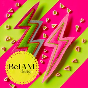 Modello senza cuciture 3D Neon Lightning Bolt che ripete la sublimazione del tessuto Scarica la carta digitale Scrapbook Journal Surface Design Wallpaper