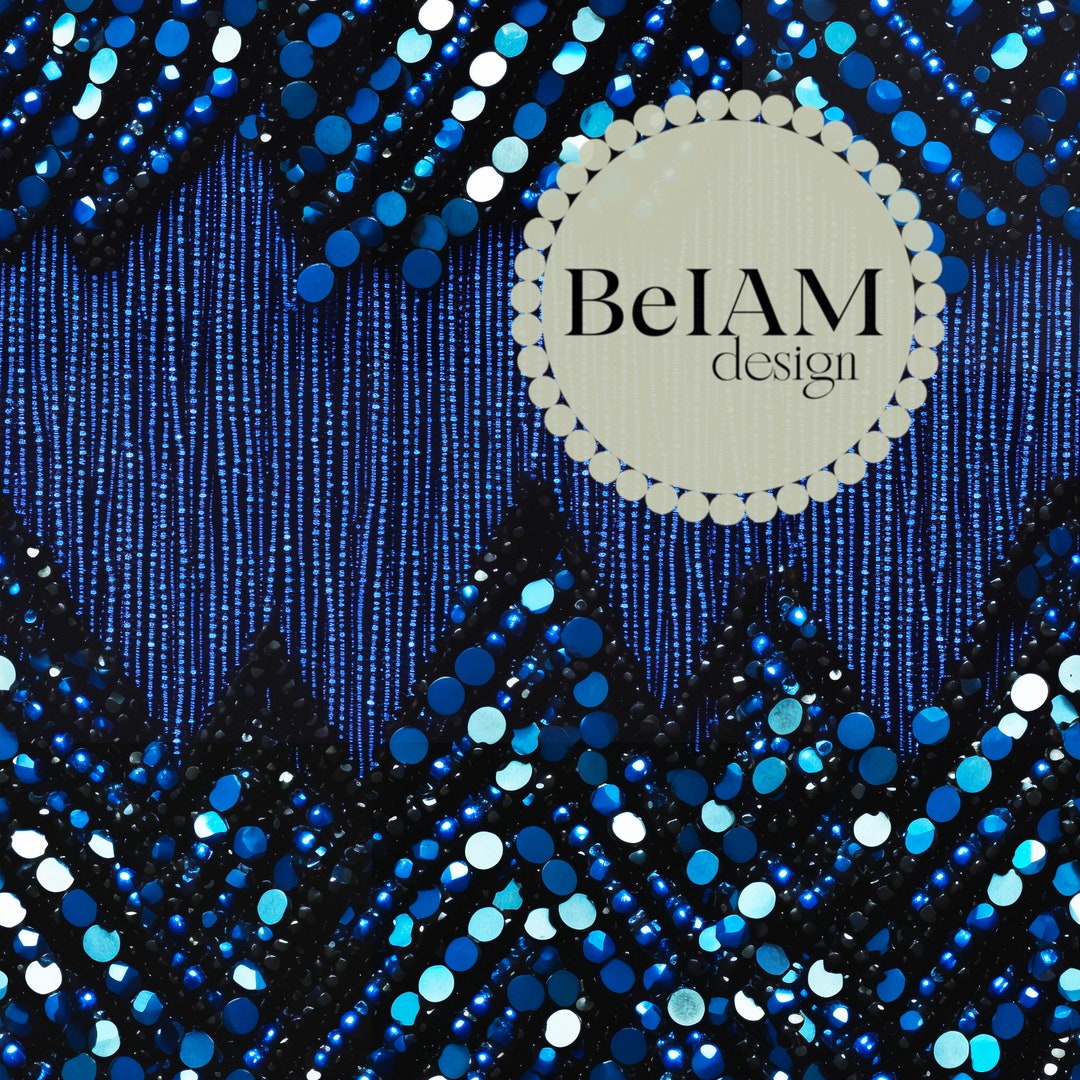 3D Midnight Era Sequins Seamless Pattern Repeating File for Fabric ...