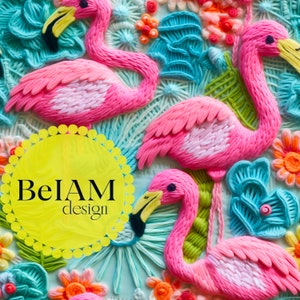 3D Sommer Neon Musterdesign-Wiederholungsdatei für Stoff Sublimation, sofortiger Download digitales Papier Surface Design 3D Scrapbook Journal