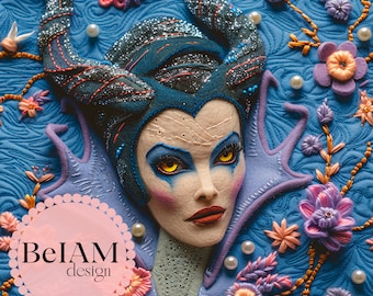 Queen Villain Seamless Pattern: Fabric Sublimation, Scrapbook Paper (Digital Download)