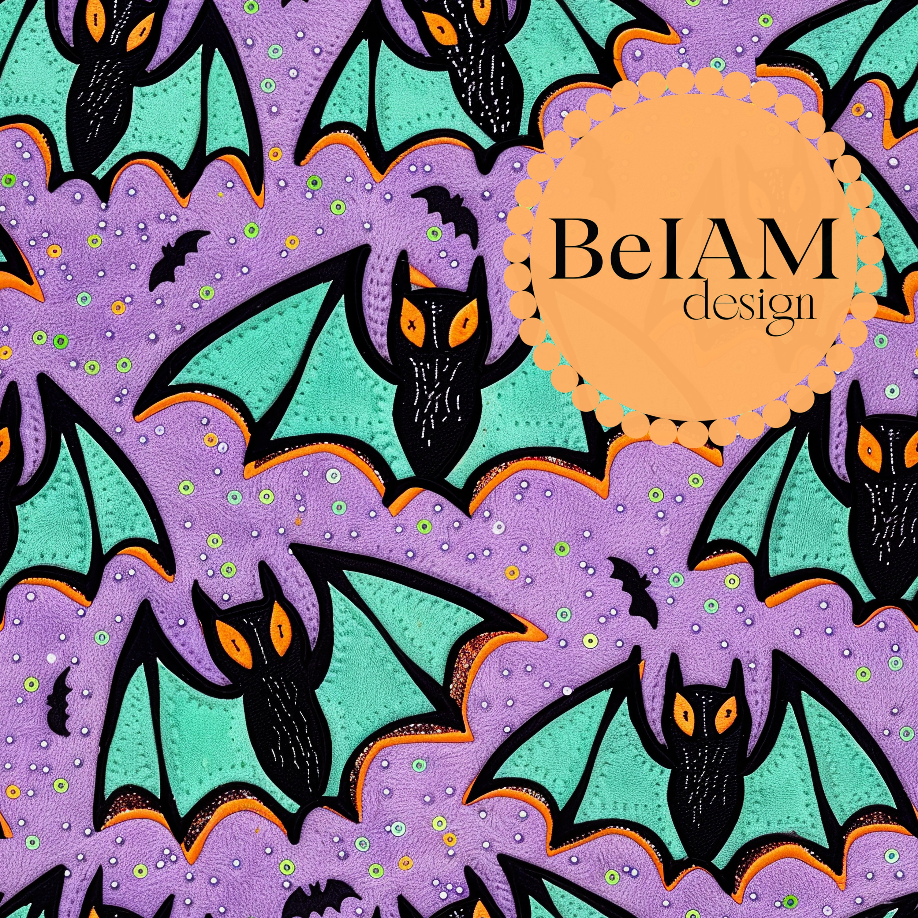 Cute Halloween Bats Wallpaper