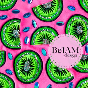 Helle Neon Glitzernde Kiwis Nahtlose Muster-Wiederholungsdatei für Stoff Sublimation Sommer Obst Digitales Papier Benutzerdefinierte Stoff Druck Hintergrund