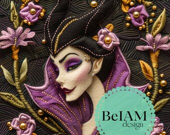 Wicked Queen Seamless Pattern: Fabric Sublimation, Scrapbook Paper (Digital Download)