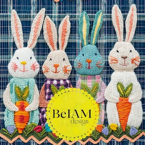 Buntes Häschen-Muster-Wiederholungsdatei für Stoffsublimation Ostern Nahtloses Digitalpapier