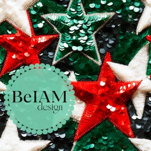3d natal lantejoulas glitter estrelas padrão sem costura arquivo repetitivo tecido sublimação estrelas de natal papel digital tumbler design papel de parede
