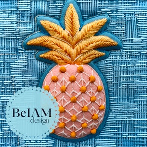3D-Ananas-nahtlose Muster-Wiederholungsdatei für Stoff-Sublimation, sofortiger Download Digitalpapier-Oberflächendesign-Sommer-Junk-Journal