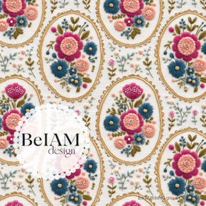 3D花刺繍効果シームレスパターン繰り返しファイルファブリックデジタルペーパーカスタムファブリック商業用シームレスファブリックファイル