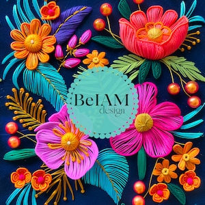 3D-neon tropische naadloze bloemmotief herhalend bestand voor stof sublimatie download digitaal papier plakboek Surface Design Wallpaper