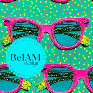 Gafas de sol retro texturizadas con patrón sin costuras de neón, archivo repetido, descarga de sublimación de tela, papel digital, álbum de recortes, diseño de superficie, papel tapiz