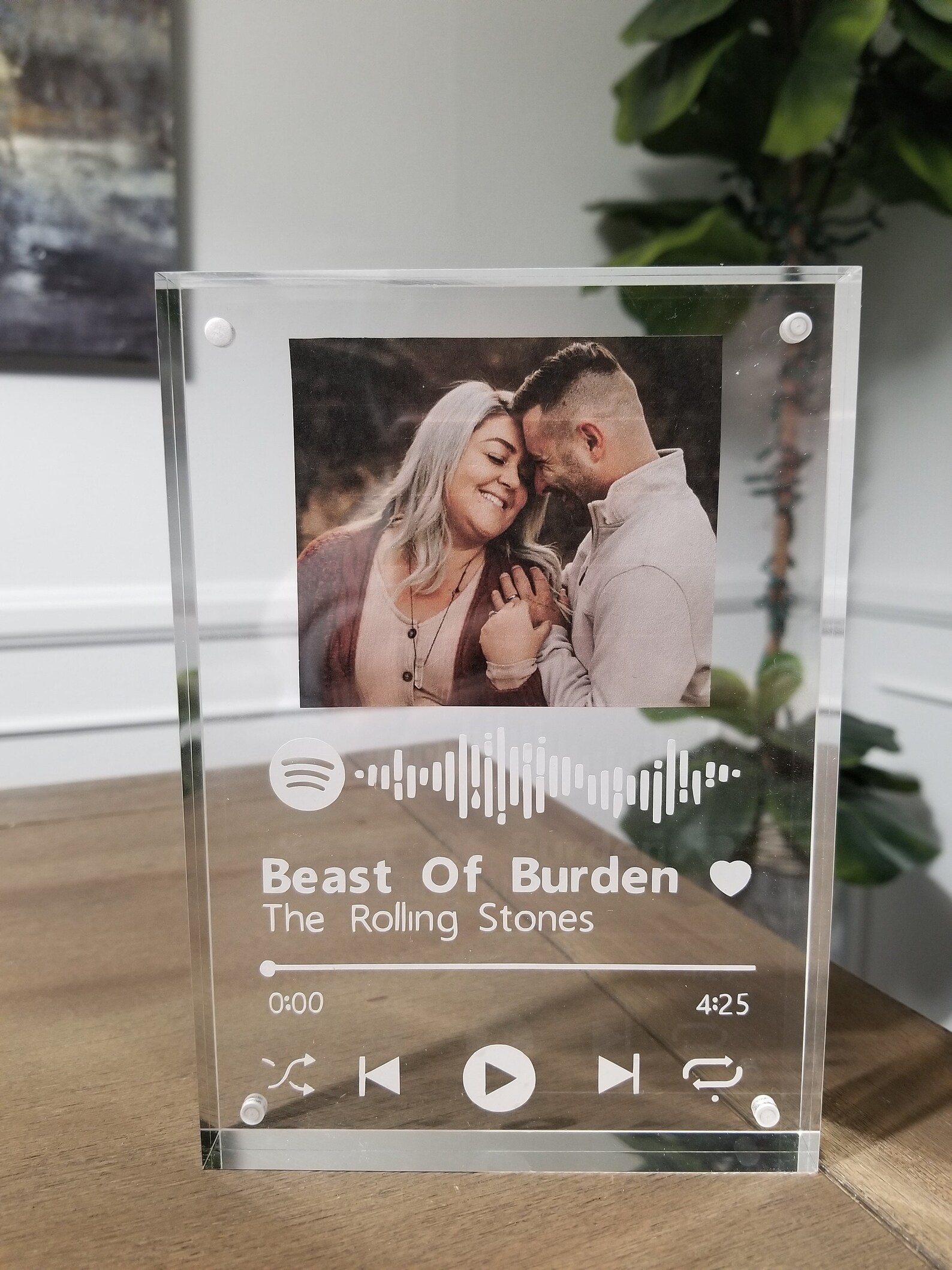 Personalized Custom Acrylic Spotify Song Photo Frame Etsy