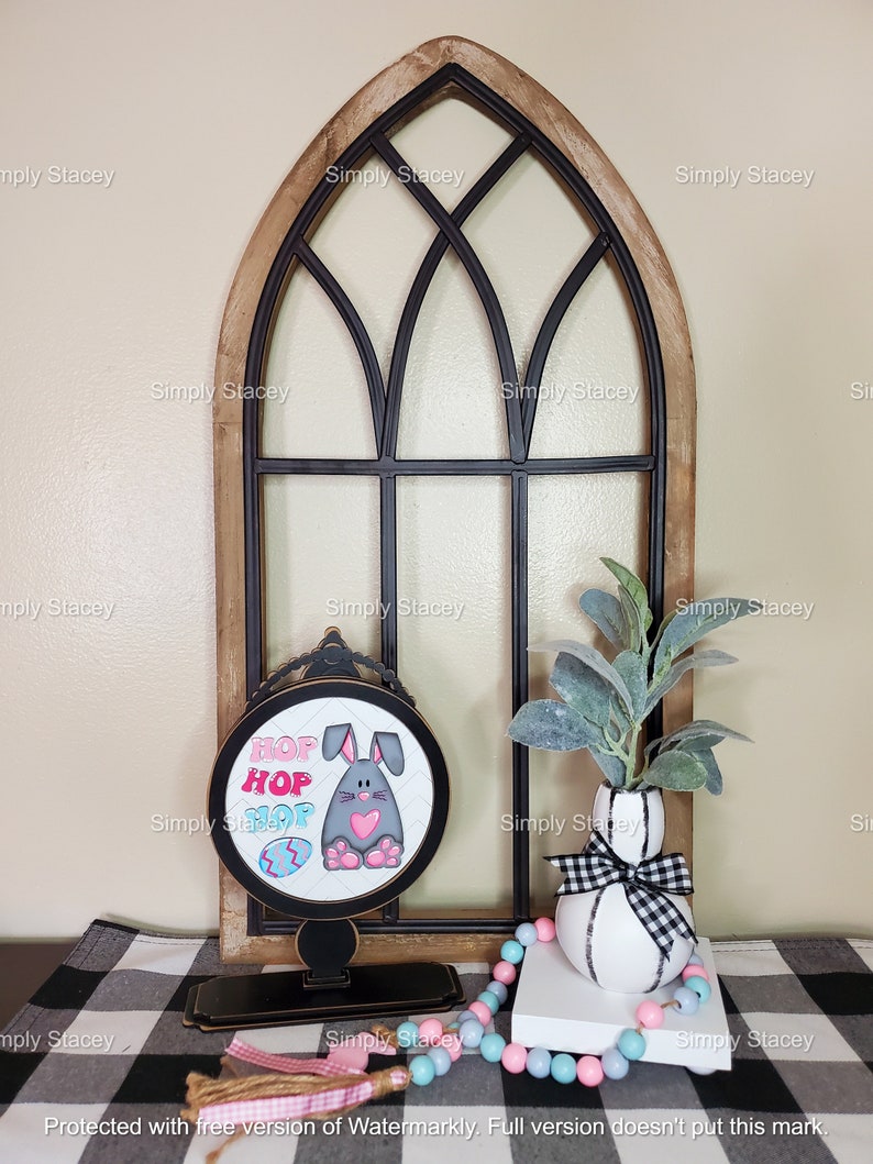 Farmhouse Tabletop Sign Holder DIY Kit or Handpainted Drop Etsy