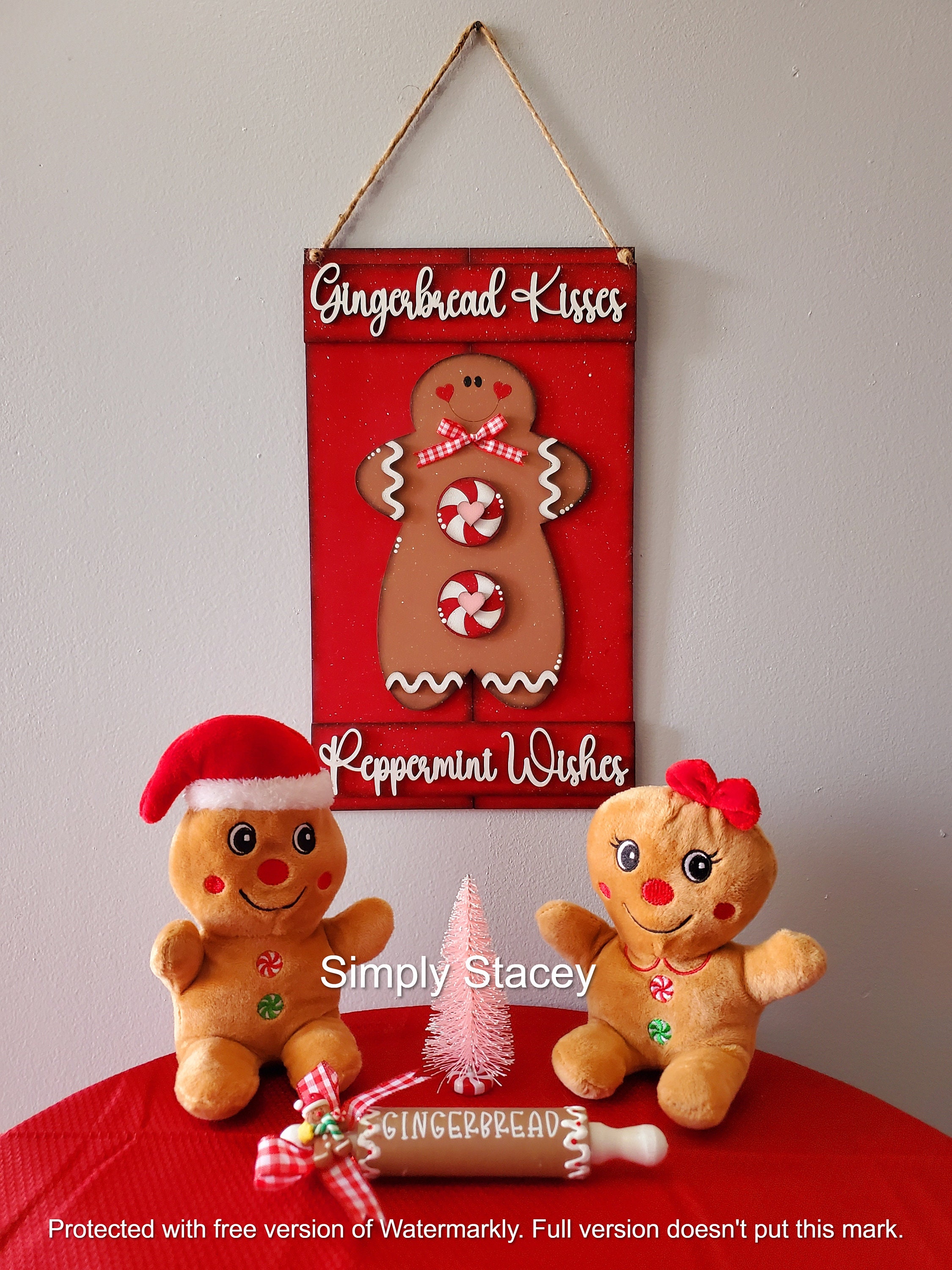Gingerbread Pallet Sign, DIY Kit or Hand-painted, Gingerbread Sign ...