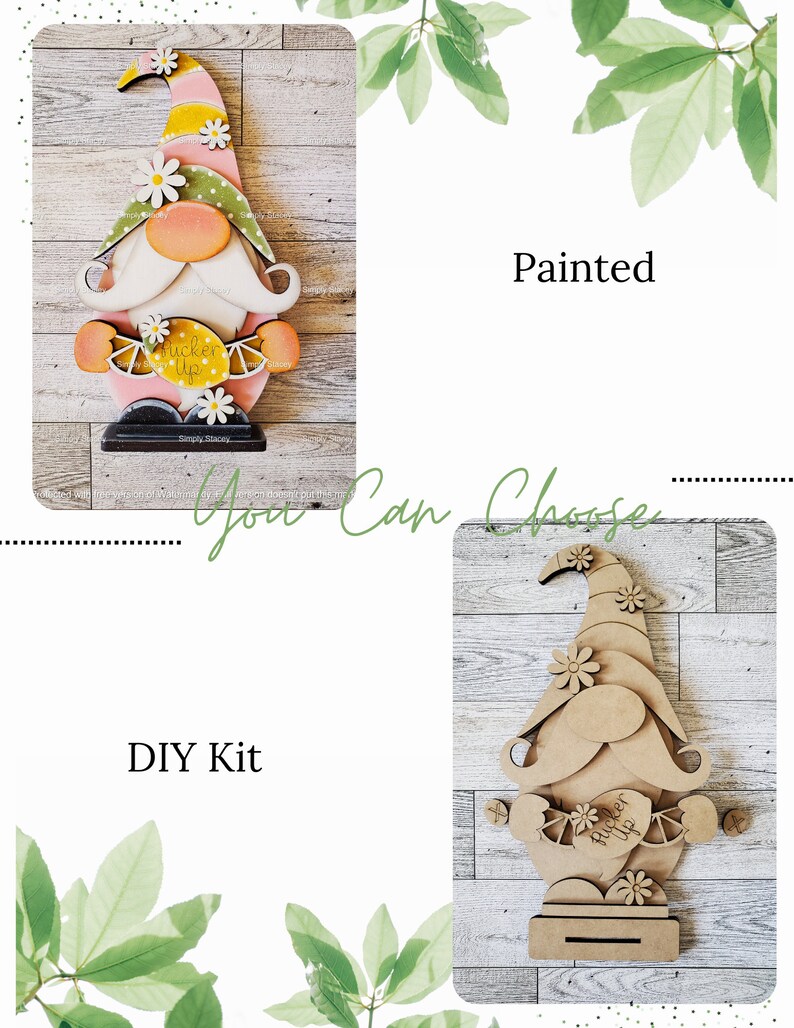Lemon Gnome Shelf Sitter, DIY Kit or Hand-painted - Etsy