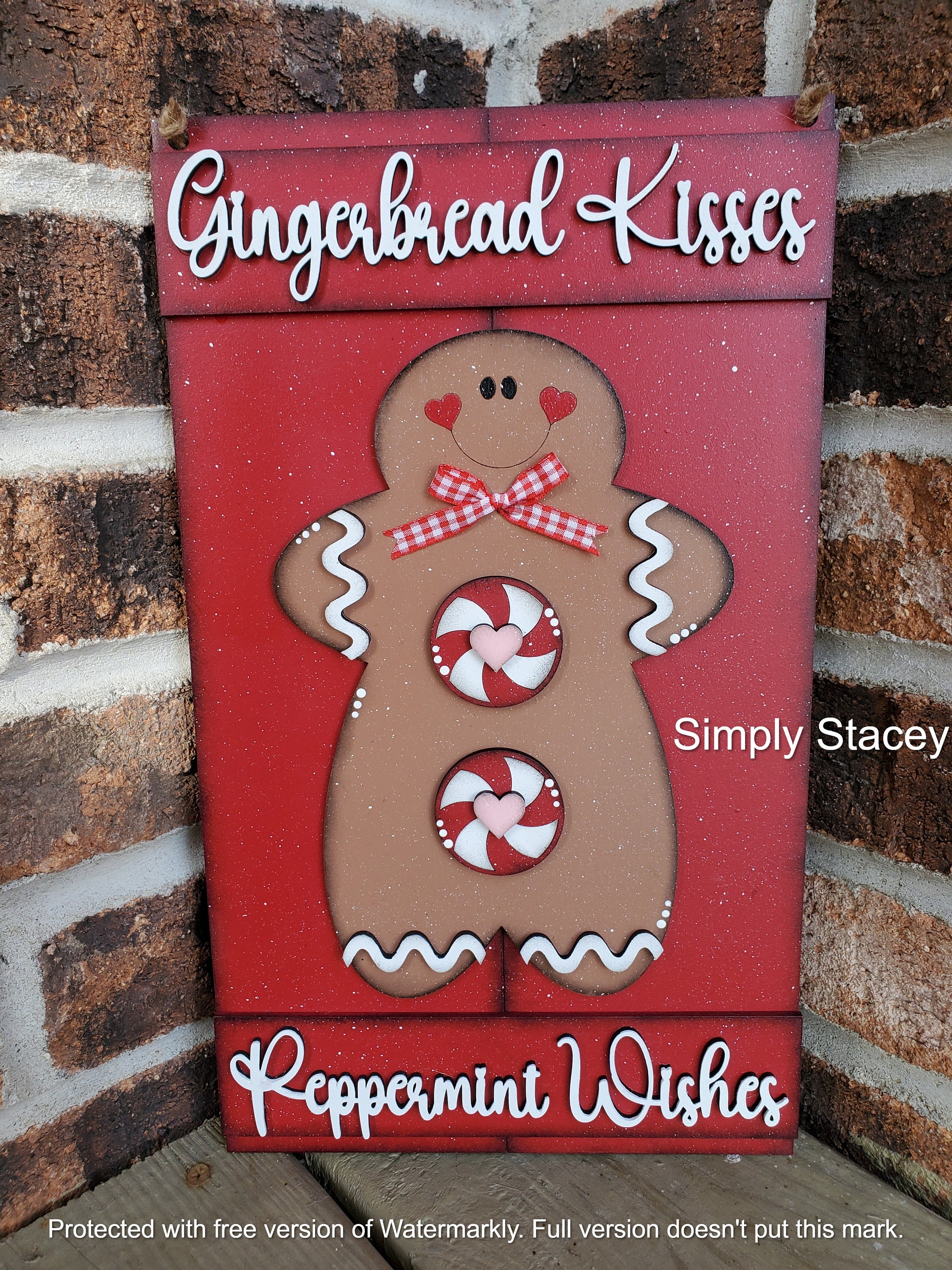 Gingerbread Sign Gingerbread Pallet Sign, DIY Kit or Hand-painted, Gingerbread Sign ...