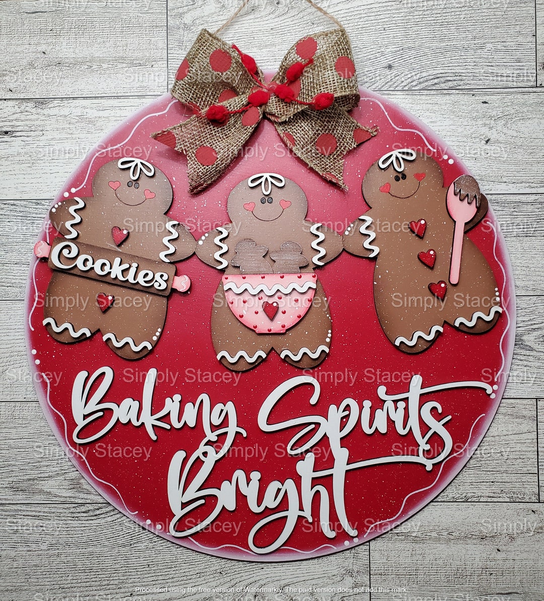 Baking Spirits Bright 10.5 Inch Sign DIY Kit or Hand-painted ...