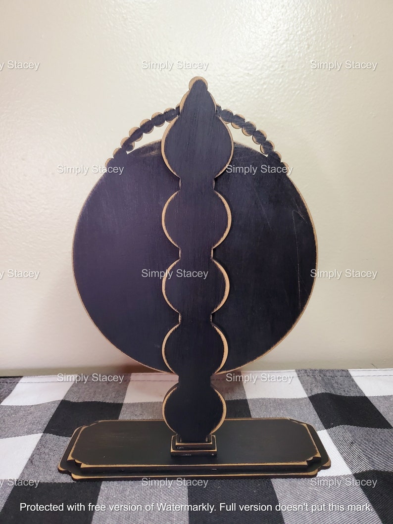 Farmhouse Tabletop Sign Holder DIY Kit or Handpainted Drop Etsy