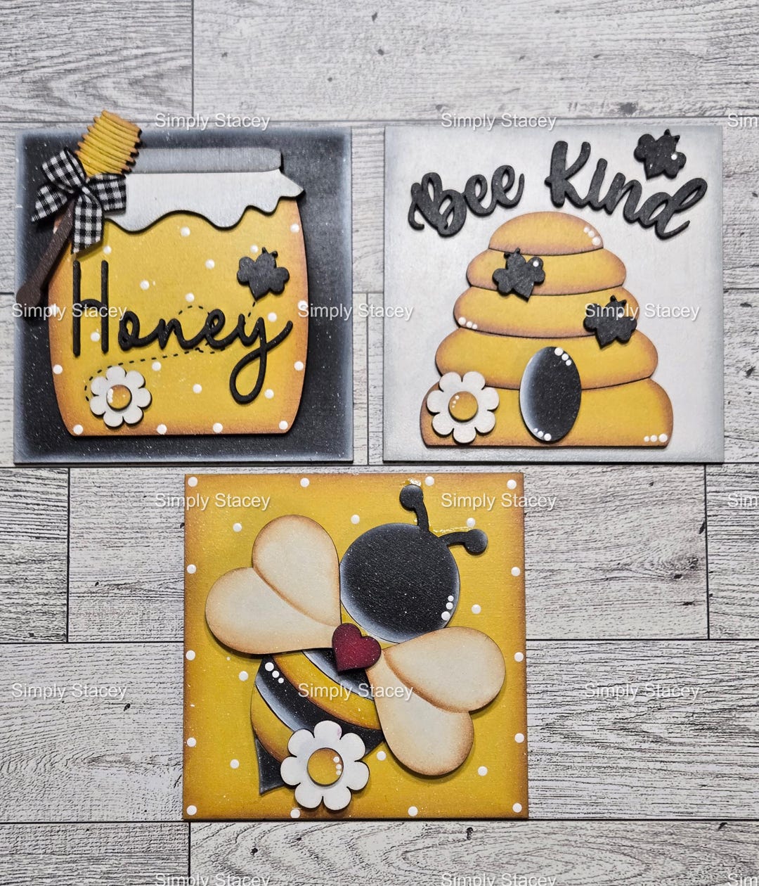 Bee Interchangeable 4.25 Inserts, DIY Kit or Hand-painted - Etsy