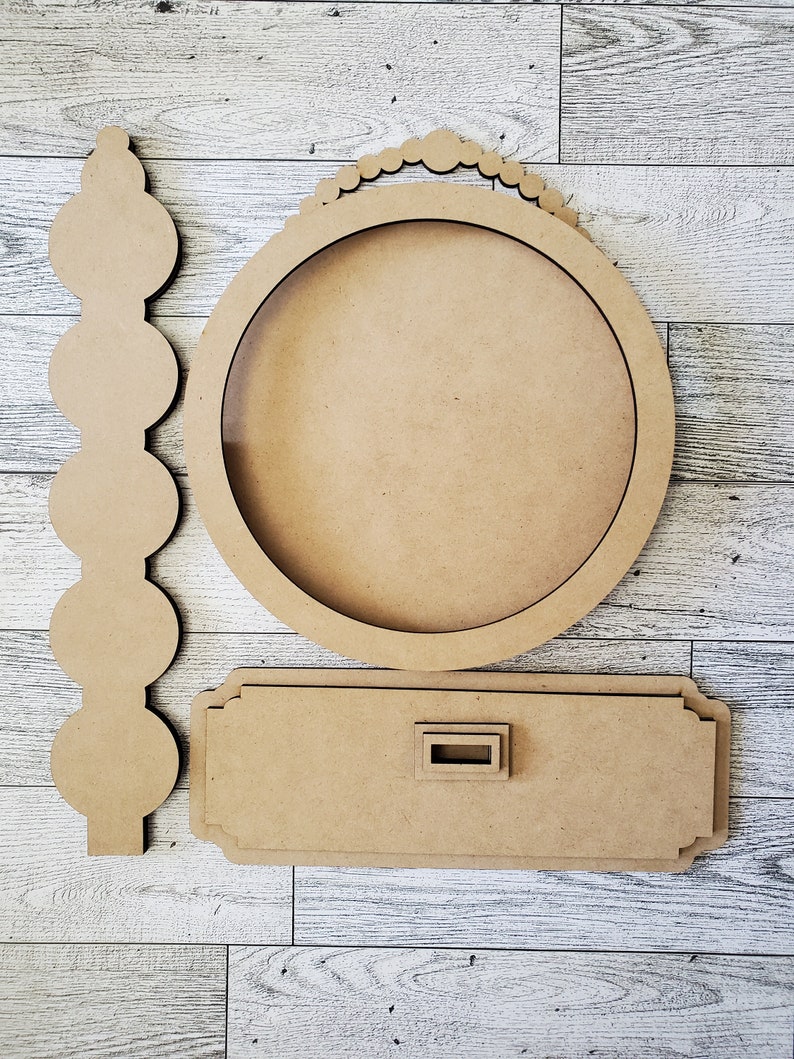 Farmhouse Tabletop Sign Holder DIY Kit or Handpainted Drop Etsy