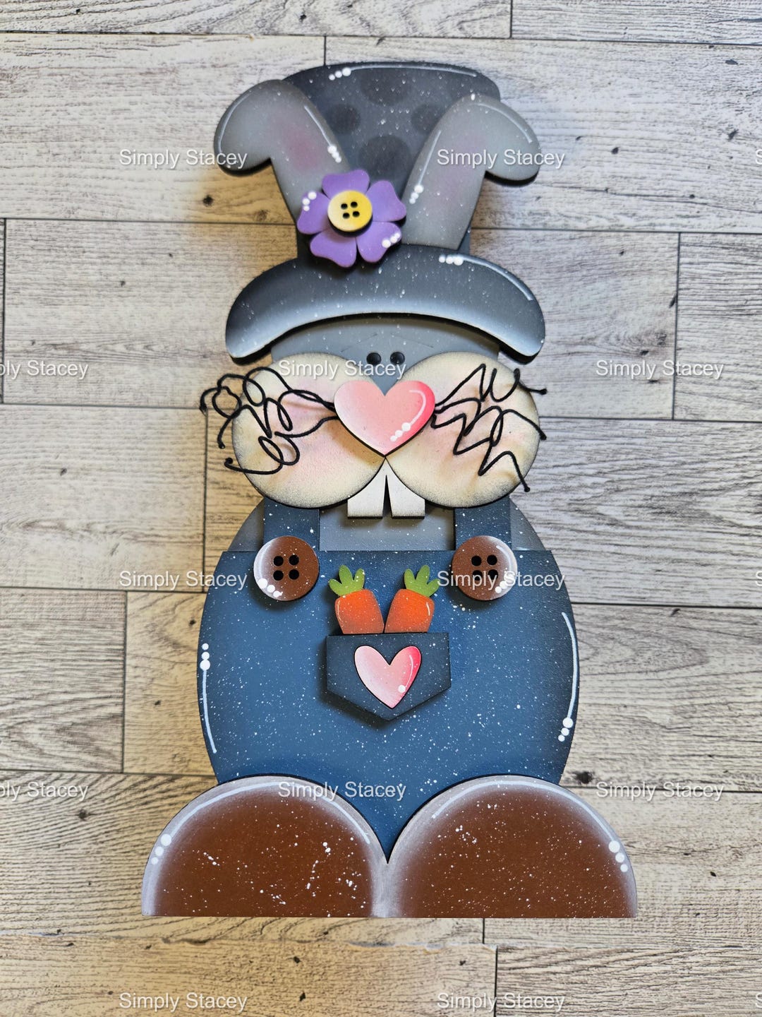 Primitive Top Hat Bunny Shelf Sitter, DIY Kit or Hand-painted - Etsy