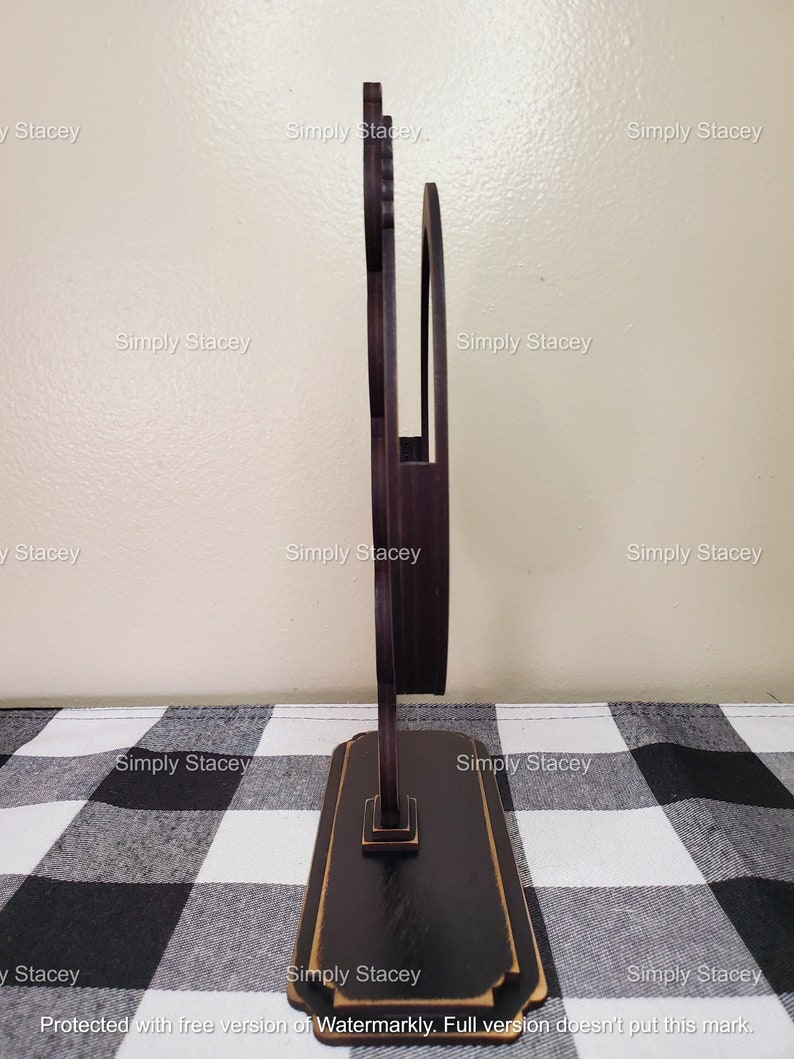 Farmhouse Tabletop Sign Holder DIY Kit or Handpainted Drop Etsy