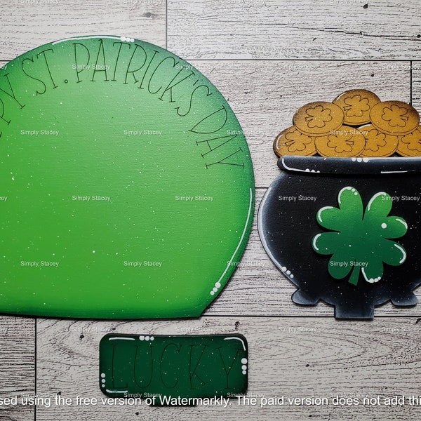 St Patrick's Day Globe Inserts, DIY Kit, Hand-Painted, St Patrick's Day Decor, Home Decor, Mantle Decor, Lucky Gnome, Rainbow, Pot of Gold