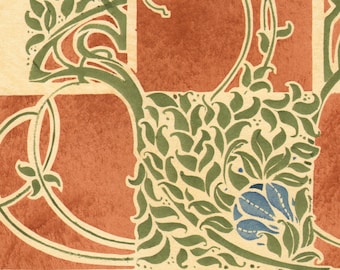 Jugendstil Teppich Etsy