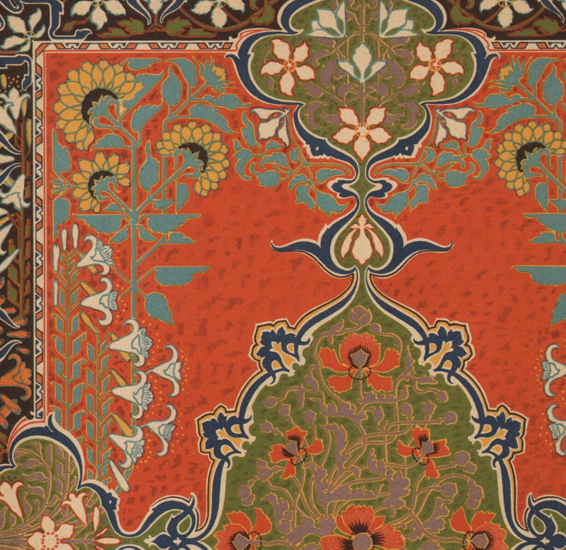 1900 Lithography Art Nouveau Modern Ornament