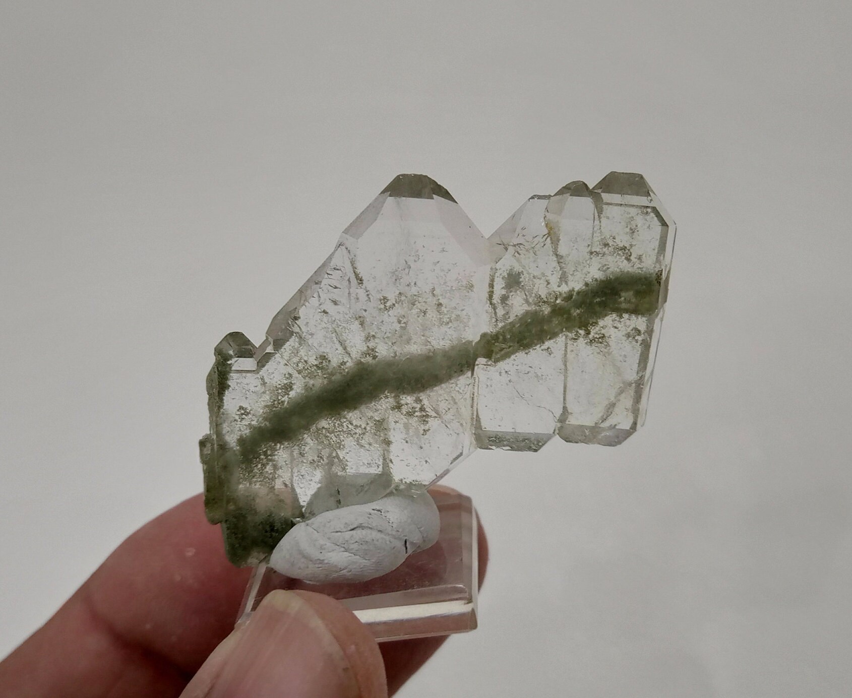 135 Grams Chlorine Quartz Crystals Double Terminated Etsy