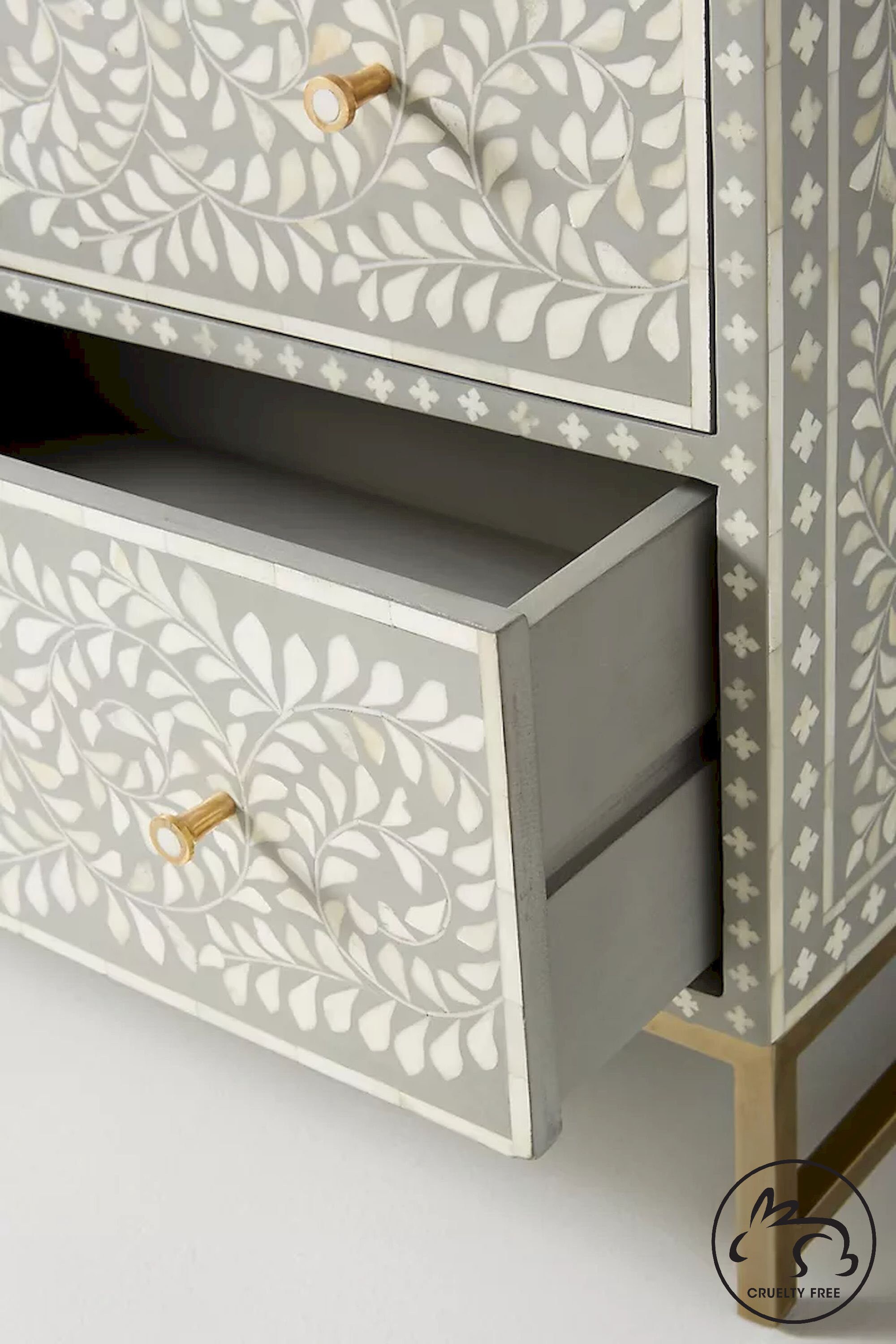 Bone Floral Inlay 6 Drawers Chest of Drawers Bone Inlay - Etsy
