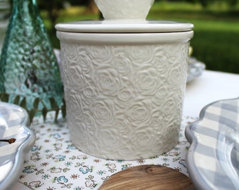 Buttertopf-Französischer Butterkrock für Theke-Keramik-Butterhalter-Haus-Einweihungsgeschenk