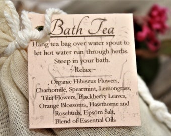 Bath - Tea - Essential Oil - Bath Tea - Soak - Bath Soak - Salt - Sachet - Epsom Salt