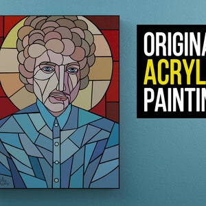 Bob Dylan Original Custom Painting