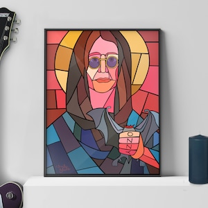 Ozzy Osbourne Poster | Ozzy Print | Black Sabbath print | Heavy Metal