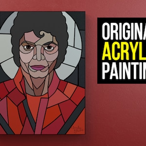 Michael Jackson Original Custom Painting