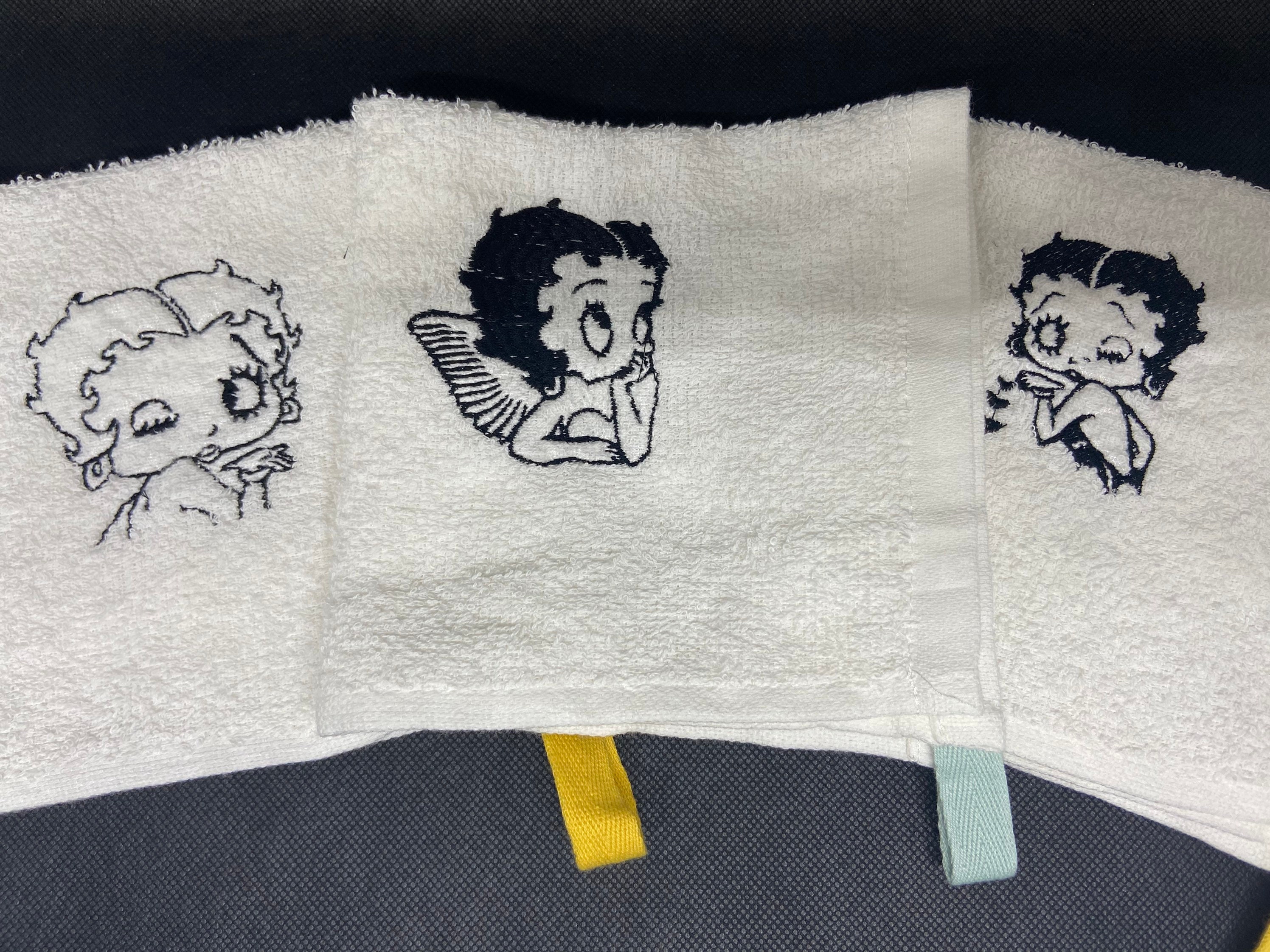 Serviette Betty Boop Main/ Visage 30x30cm