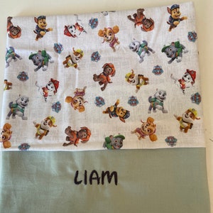 Paw Patrol napkin + first name / table napkin / wipe / boy canteen / personalized baby gift