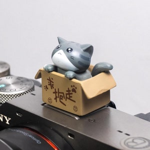 Kawaii Cat Camera Hot Shoe Cover for DSLR & Mirrorless, Adorable Photographer Accessory, Unique Pet Lover Gift