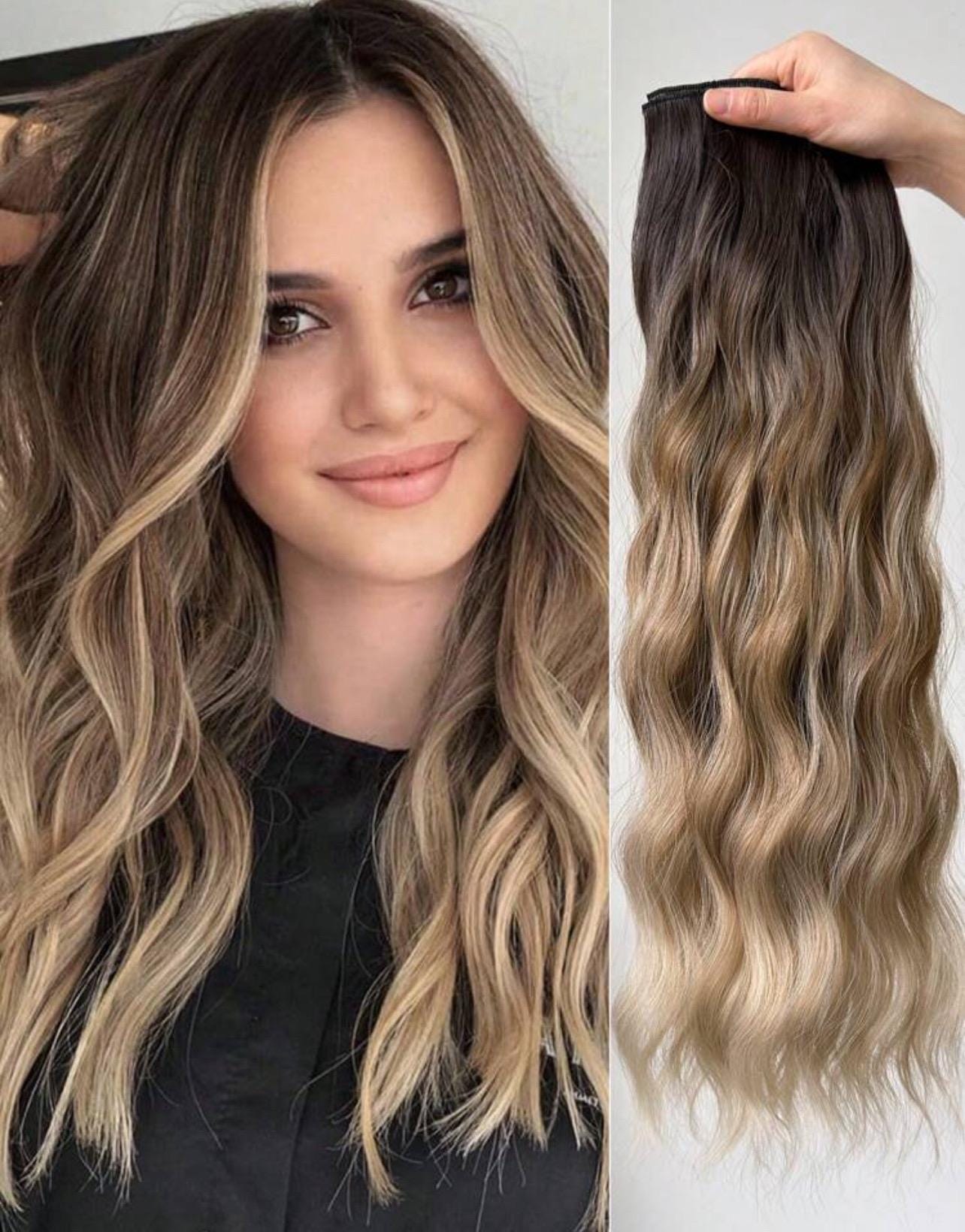 Halo Extensions Dark Brown 22 - Etsy