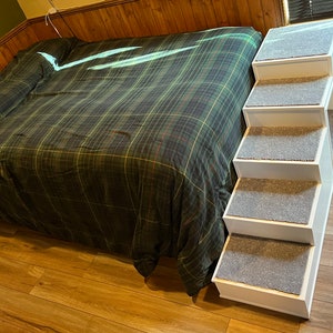 Pet / Dog Steps (58"L x 16"W x 26"H) Hand Made / Built to Order / Solid Wood / Bed Steps