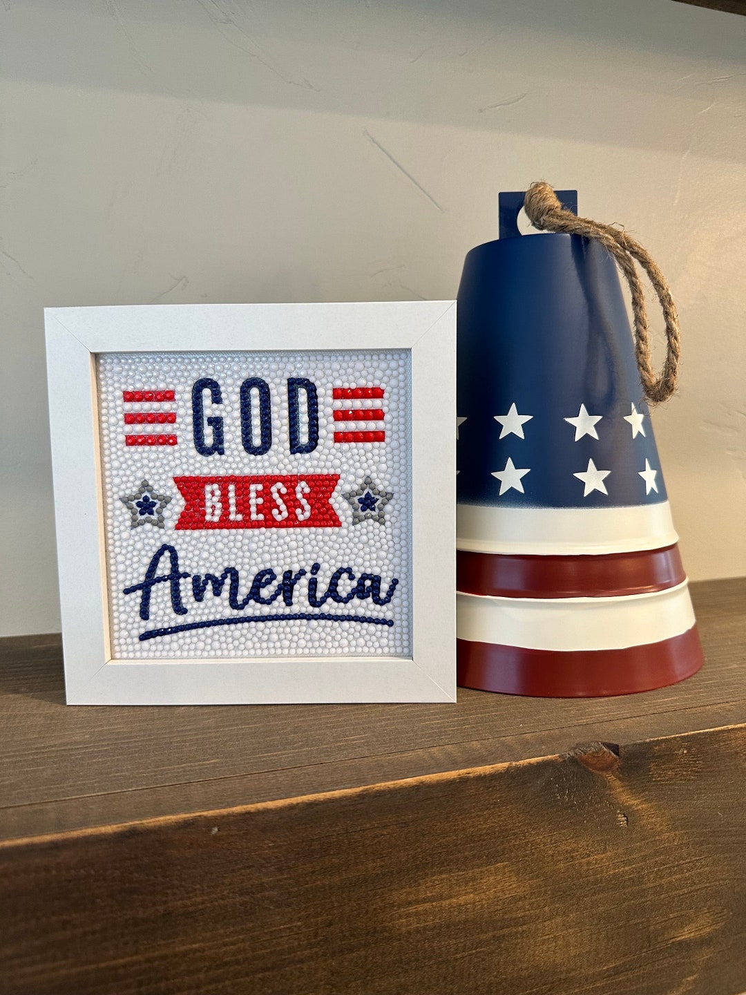 God Bless America Diamond Art Kit Etsy