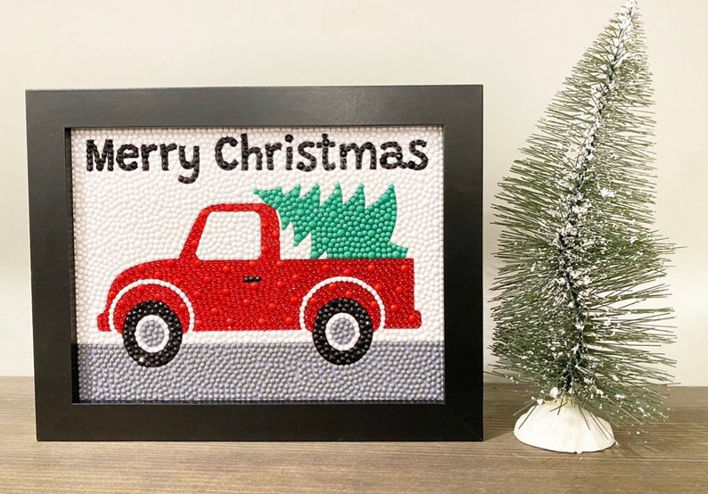 Christmas Tree Truck Diamond Art Kit 